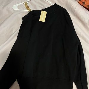 NEW MICHAEL KORS BLACK  SYMMETRY SWEATER